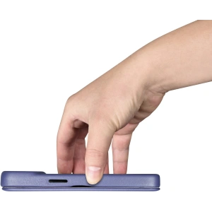 Hurtownia GSM - Etui iCarer CE Prémium Bőr Fólia MagSafe Apple iPhone 14 Pro Max világoslila - ICR419 - {ean13} - Hurt