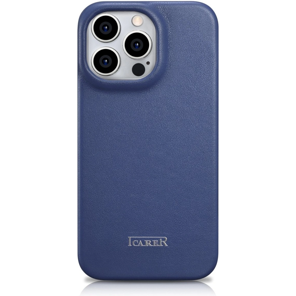 Wholesale iCarer CE Premium Leather Folio MagSafe Apple iPhone 14 Pro Max blue - ICR420 - {ean13} - Hurt