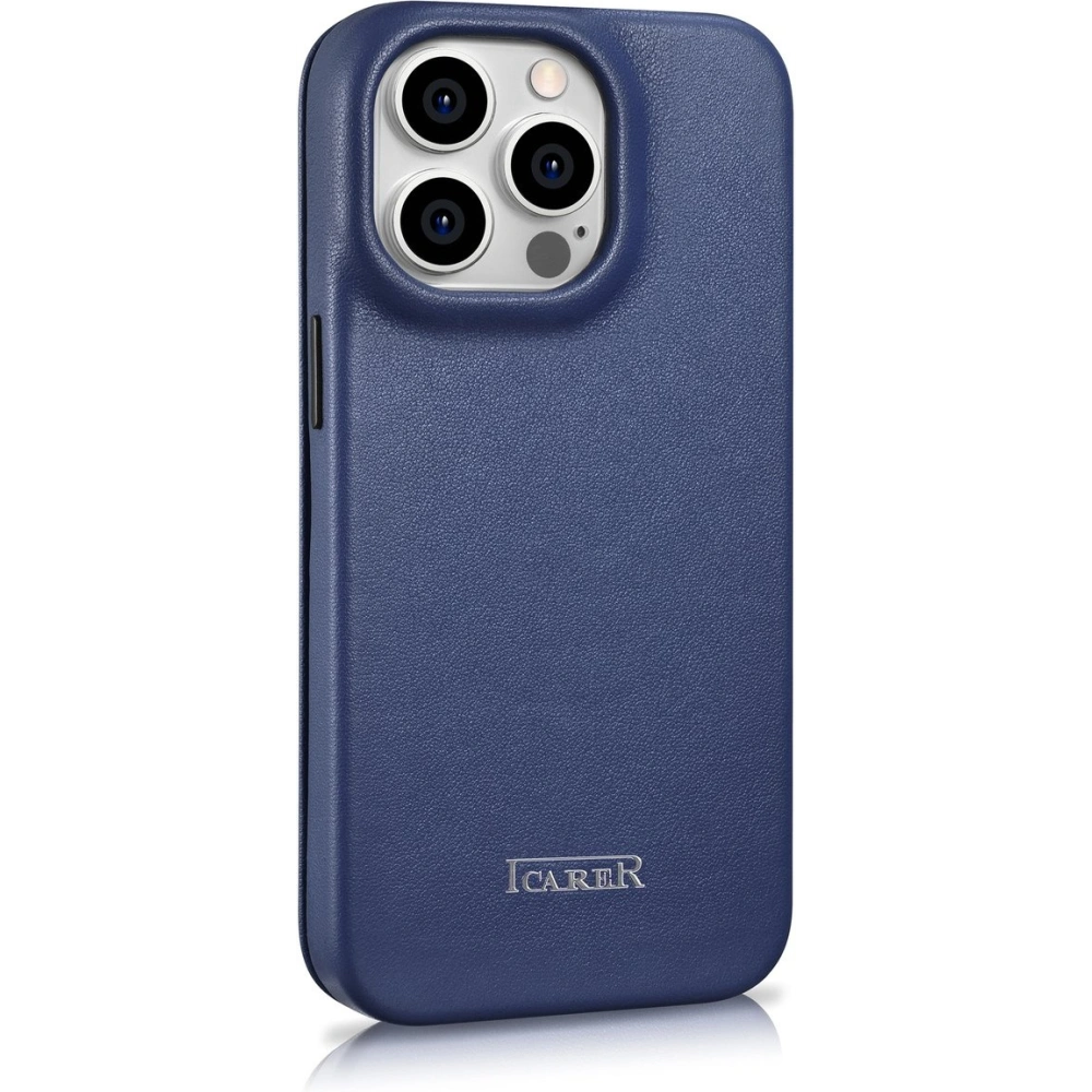 Wholesale iCarer CE Premium Leather Folio MagSafe Apple iPhone 14 Pro Max blue - ICR420 - {ean13} - Hurt