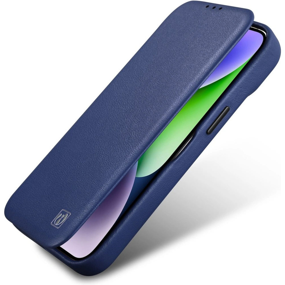 Hurtownia GSM - Case iCarer CE Premium Leder Folio MagSafe Apple iPhone 14 Pro Max blau - ICR420 - {ean13} - Hurt