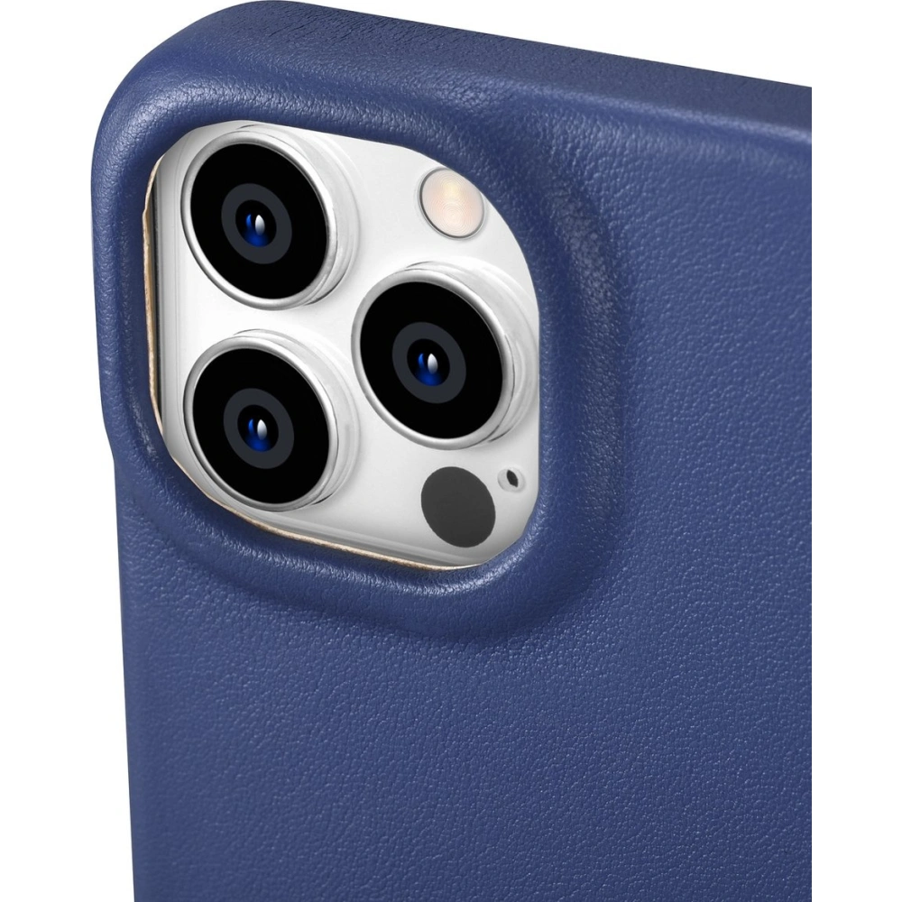 Wholesale iCarer CE Premium Leather Folio MagSafe Apple iPhone 14 Pro Max blue - ICR420 - {ean13} - Hurt
