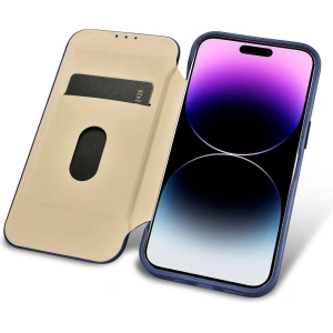 Hurtownia GSM - Etui iCarer CE Prémium Bőr Folio MagSafe Apple iPhone 14 Pro Max kék - ICR420 - {ean13} - Hurt