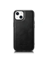 iCarer Leather Oil Wax MagSafe Apple iPhone 14 black