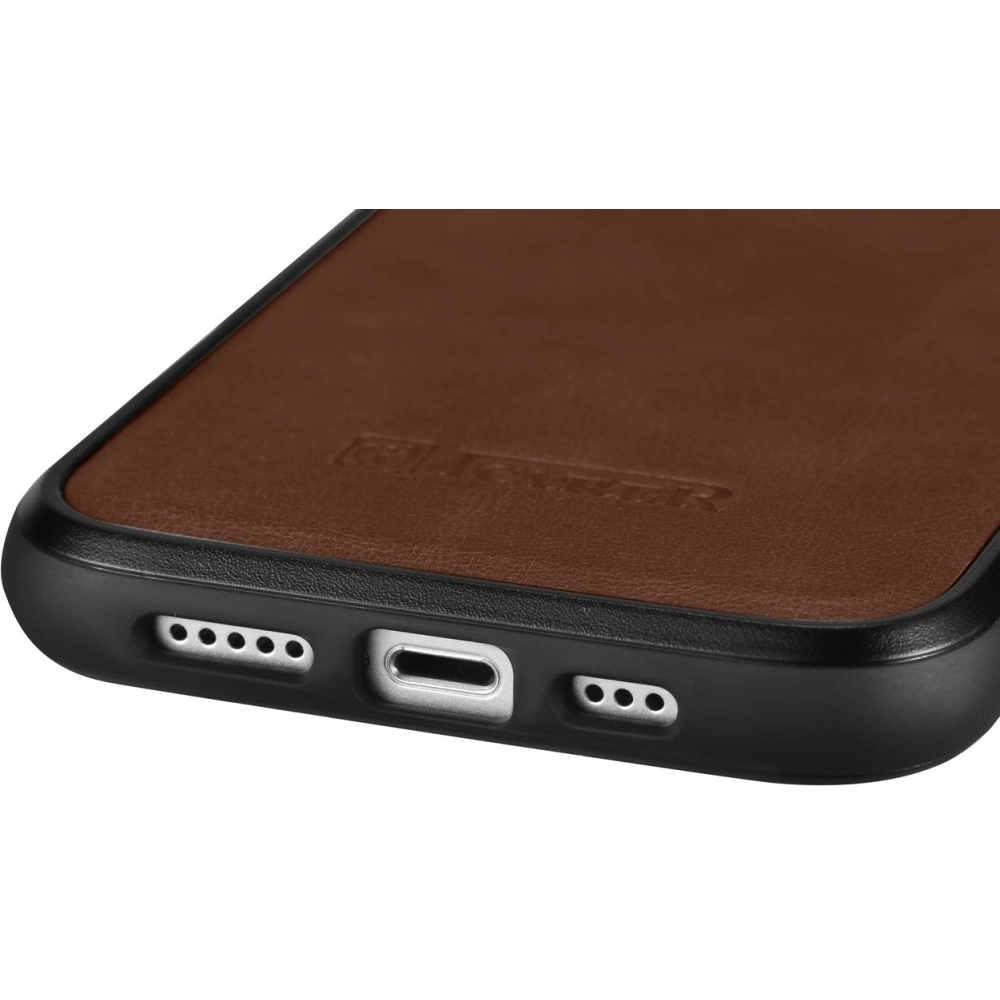 Hurtownia GSM - Etui iCarer bőr olaj viasz MagSafe Apple iPhone 14 barna - ICR422 - {ean13} - Hurt