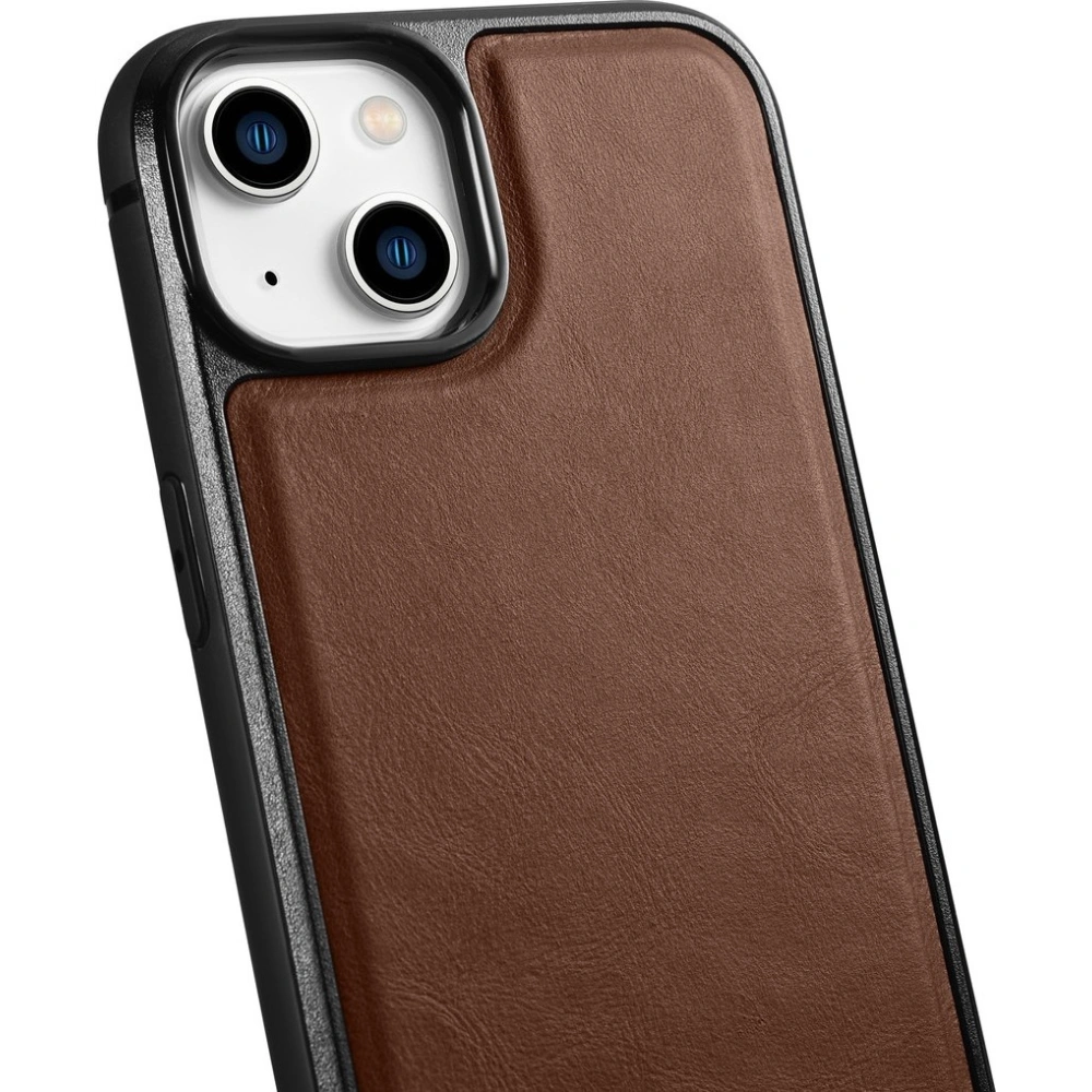Hurtownia GSM - Etui iCarer bőr olaj viasz MagSafe Apple iPhone 14 barna - ICR422 - {ean13} - Hurt