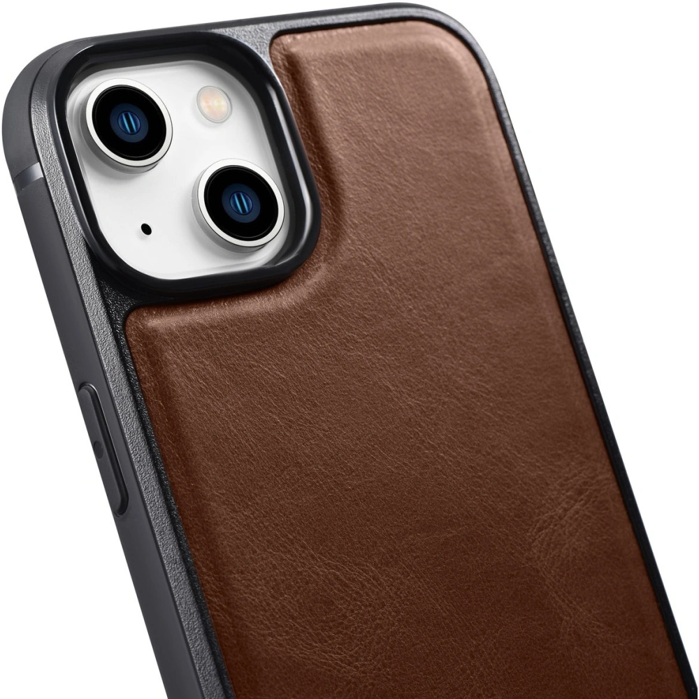 Hurtownia GSM - Etui iCarer bőr olaj viasz MagSafe Apple iPhone 14 barna - ICR422 - {ean13} - Hurt