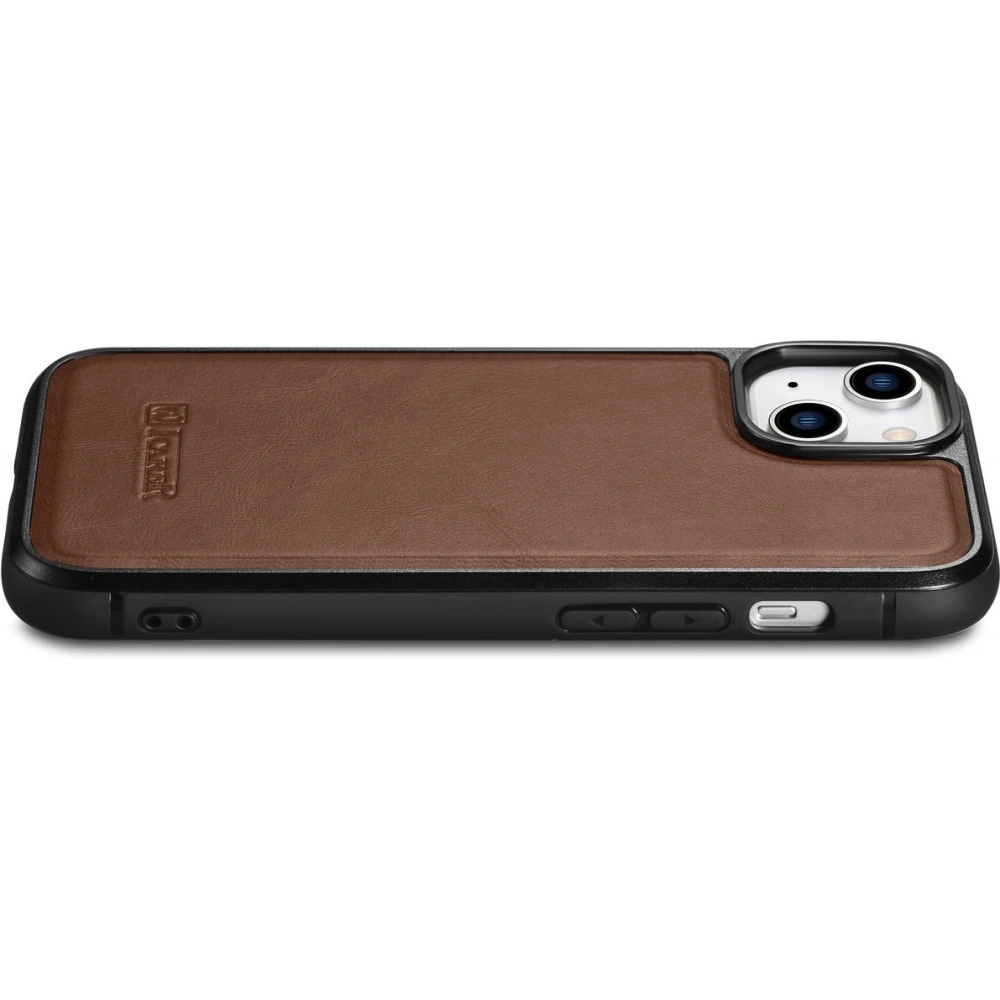 Hurtownia GSM - Etui iCarer bőr olaj viasz MagSafe Apple iPhone 14 barna - ICR422 - {ean13} - Hurt