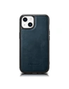 Etui iCarer Leather Oil Wax MagSafe Apple iPhone 14 niebieski