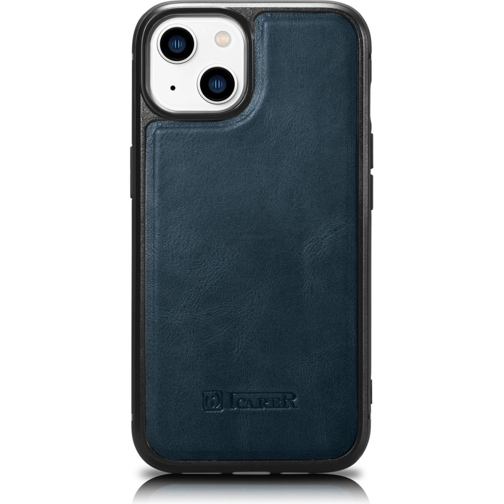 Hurtownia GSM - Etui iCarer bőr olaj viasz MagSafe Apple iPhone 14 kék - ICR423 - {ean13} - Hurt