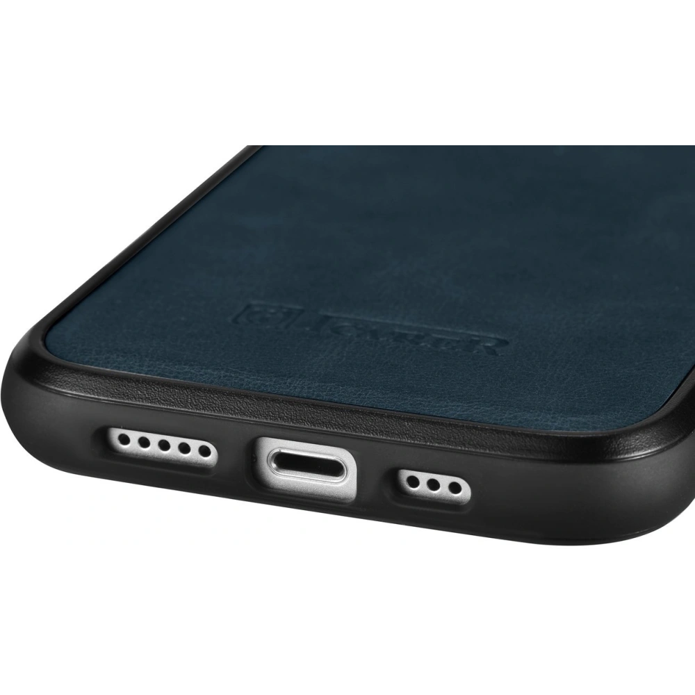 Hurtownia GSM - Etui iCarer Leather Oil Wax MagSafe Apple iPhone 14 niebieski - ICR423 - {ean13} - Hurt