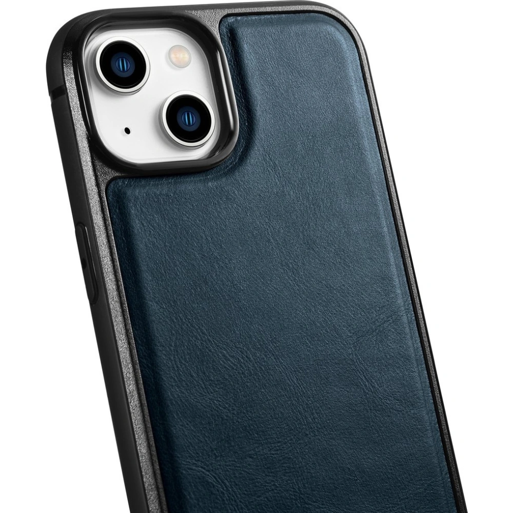 Hurtownia GSM - Etui iCarer Leather Oil Wax MagSafe Apple iPhone 14 niebieski - ICR423 - {ean13} - Hurt