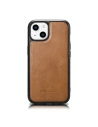 Etui iCarer din piele cu ceară de ulei MagSafe Apple iPhone 14 maro deschis