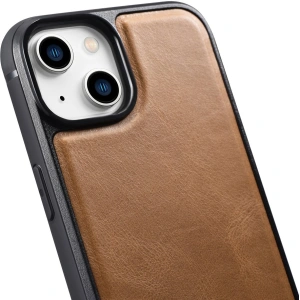 Wholesale iCarer Leather Oil Wax MagSafe Apple iPhone 14 light brown - ICR424 - {ean13} - Hurt