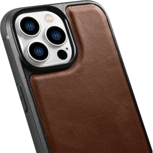 Hurtownia GSM - Etui iCarer Leather Oil Wax MagSafe Apple iPhone 14 Pro brązowy - ICR426 - {ean13} - Hurt