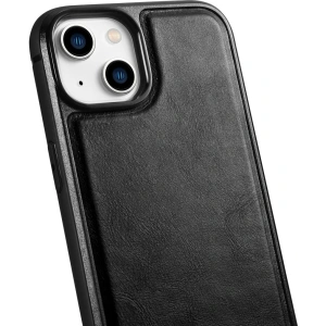 Wholesale iCarer Leather Oil Wax MagSafe Apple iPhone 14 Plus / 15 Plus black - ICR429 - {ean13} - Hurt