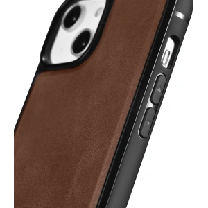 Wholesale iCarer Leather Oil Wax MagSafe Apple iPhone 14 Plus / 15 Plus brown - ICR430 - {ean13} - Hurt