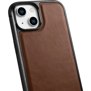 Wholesale iCarer Leather Oil Wax MagSafe Apple iPhone 14 Plus / 15 Plus brown - ICR430 - {ean13} - Hurt