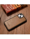 Wholesale iCarer Leather Oil Wax MagSafe Apple iPhone 14 Plus / 15 Plus light brown - ICR432 - {ean13} - Hurt