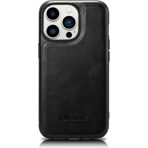 Hurtownia GSM - Etui iCarer Leather Oil Wax MagSafe Apple iPhone 14 Pro Max czarny - ICR433 - {ean13} - Hurt