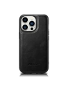 iCarer Leather Oil Wax MagSafe Apple iPhone 14 Pro Max black