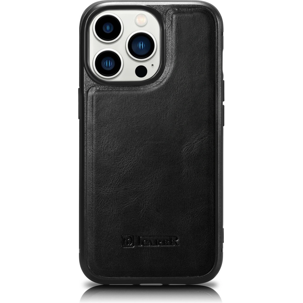 Hurtownia GSM - Case iCarer Lederölwachs MagSafe Apple iPhone 14 Pro Max schwarz - ICR433 - {ean13} - Hurt