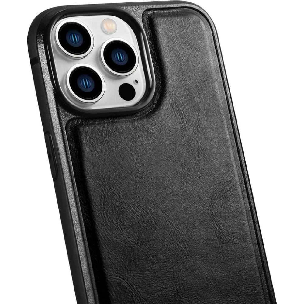Hurtownia GSM - Case iCarer Lederölwachs MagSafe Apple iPhone 14 Pro Max schwarz - ICR433 - {ean13} - Hurt