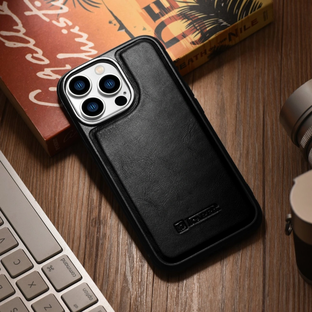 Hurtownia GSM - Case iCarer Lederölwachs MagSafe Apple iPhone 14 Pro Max schwarz - ICR433 - {ean13} - Hurt