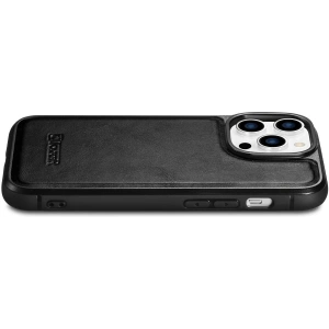 Wholesale iCarer Leather Oil Wax MagSafe Apple iPhone 14 Pro Max black - ICR433 - {ean13} - Hurt