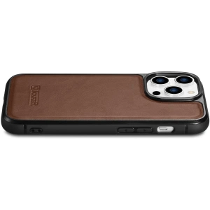 Hurtownia GSM - Etui iCarer Leather Oil Wax MagSafe Apple iPhone 14 Pro Max brązowy - ICR434 - {ean13} - Hurt