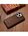 Wholesale iCarer Leather Oil Wax MagSafe Apple iPhone 14 Pro Max brown - ICR434 - {ean13} - Hurt