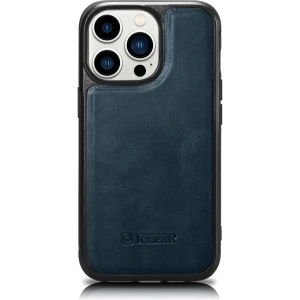 Hurtownia GSM - Etui iCarer Leather Oil Wax MagSafe Apple iPhone 14 Pro Max niebieski - ICR435 - {ean13} - Hurt