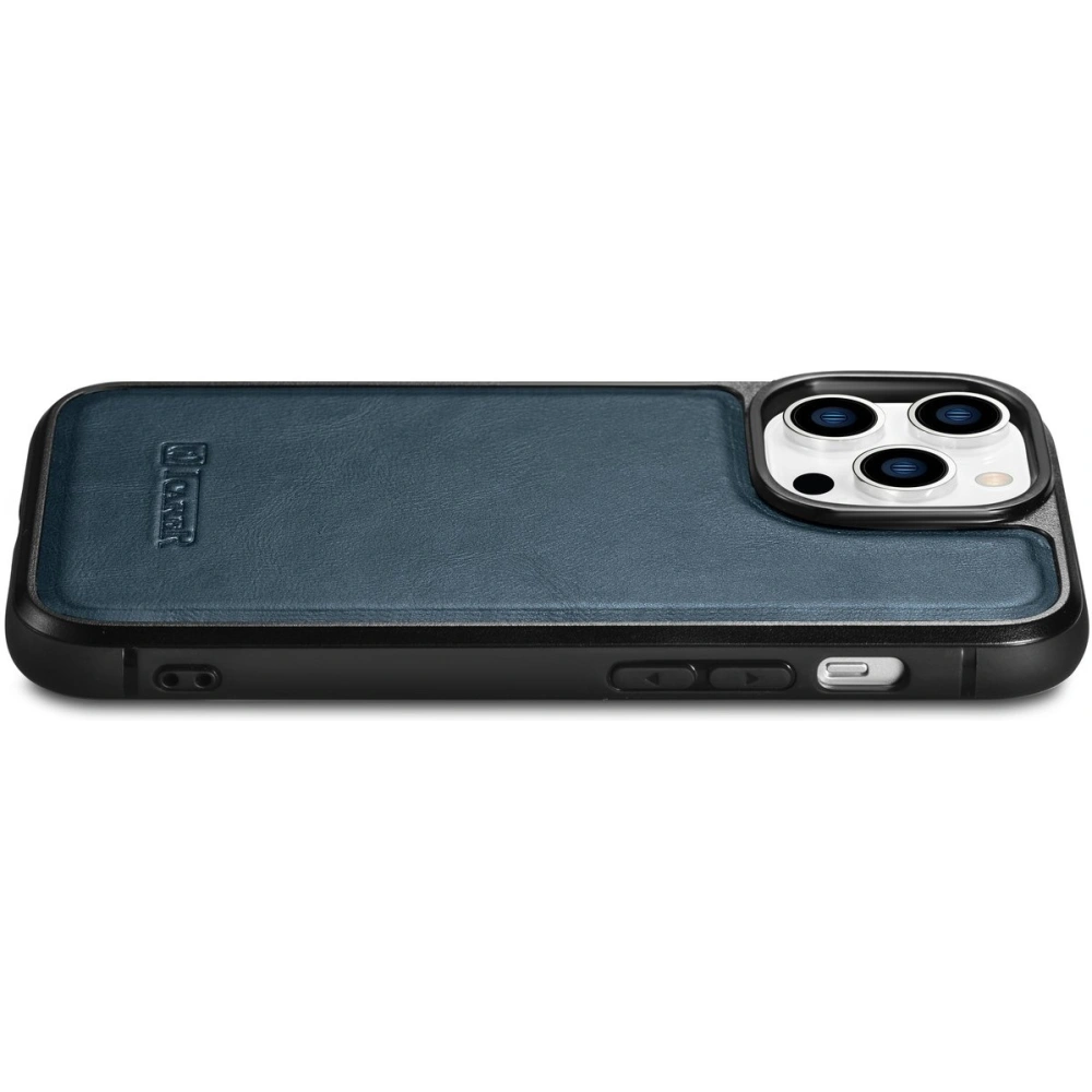 Hurtownia GSM - Etui iCarer Leather Oil Wax MagSafe Apple iPhone 14 Pro Max albastru - ICR435 - {ean13} - Hurt