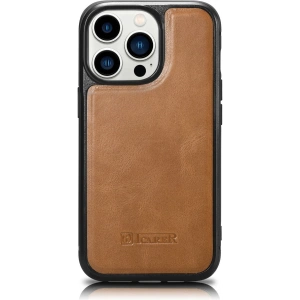 Hurtownia GSM - Etui iCarer Leather Oil Wax MagSafe Apple iPhone 14 Pro Max jasnobrązowy - ICR436 - {ean13} - Hurt