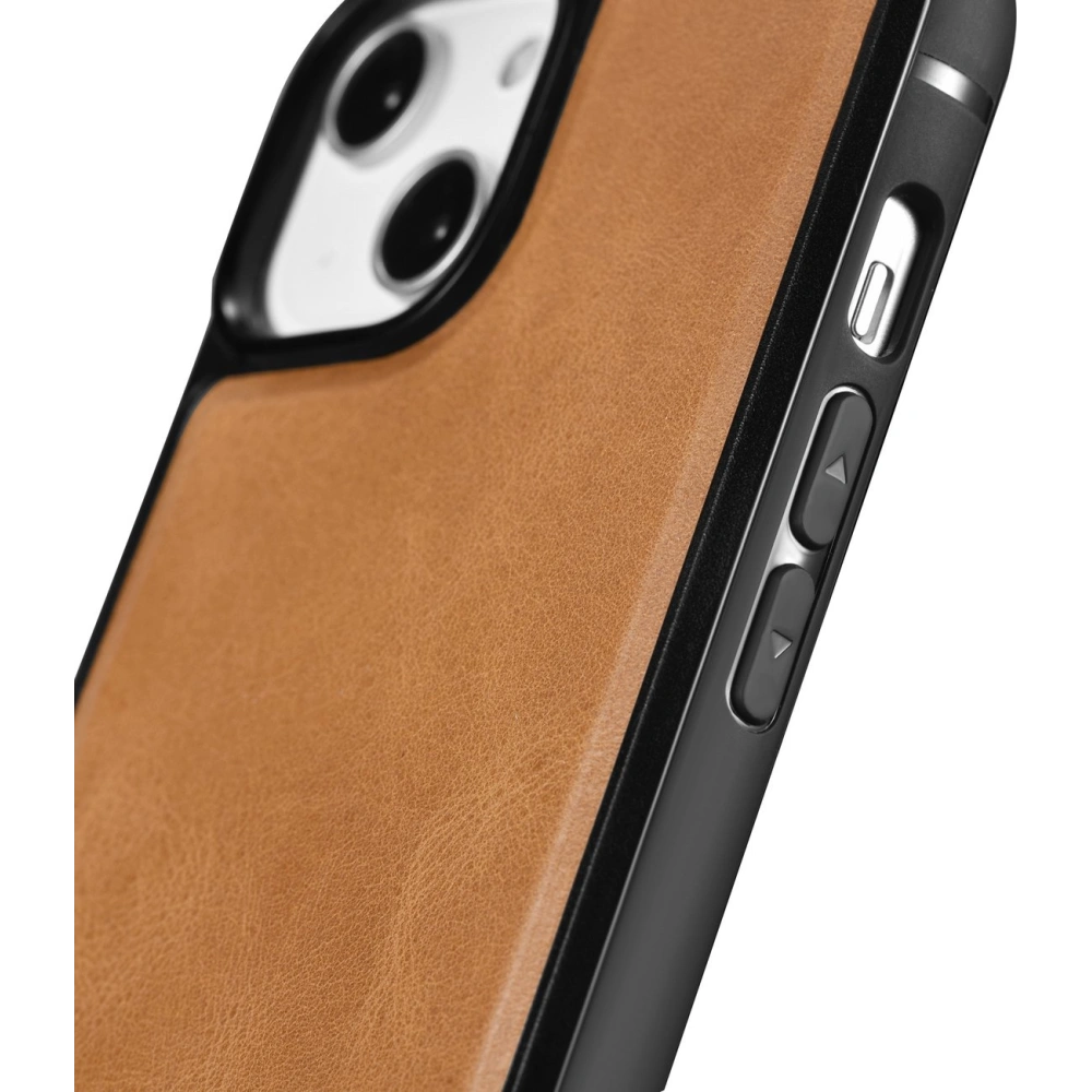 Hurtownia GSM - Case iCarer Leder Öl Wachs MagSafe Apple iPhone 14 Pro Max hellbraun - ICR436 - {ean13} - Hurt