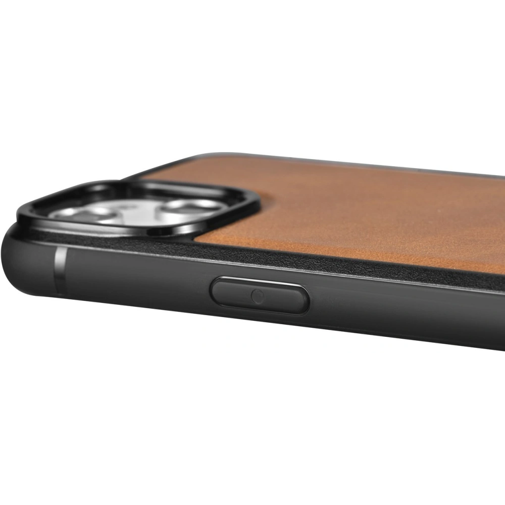 Hurtownia GSM - Etui iCarer Leather Oil Wax MagSafe Apple iPhone 14 Pro Max maro deschis - ICR436 - {ean13} - Hurt