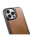 Hurtownia GSM - Etui iCarer Leather Oil Wax MagSafe Apple iPhone 14 Pro Max maro deschis - ICR436 - {ean13} - Hurt
