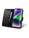Hurtownia GSM - Etui iCarer Oil Wax Wallet Anti-RFID 2in1 Apple iPhone 14 czarny - ICR437 - {ean13} - Hurt