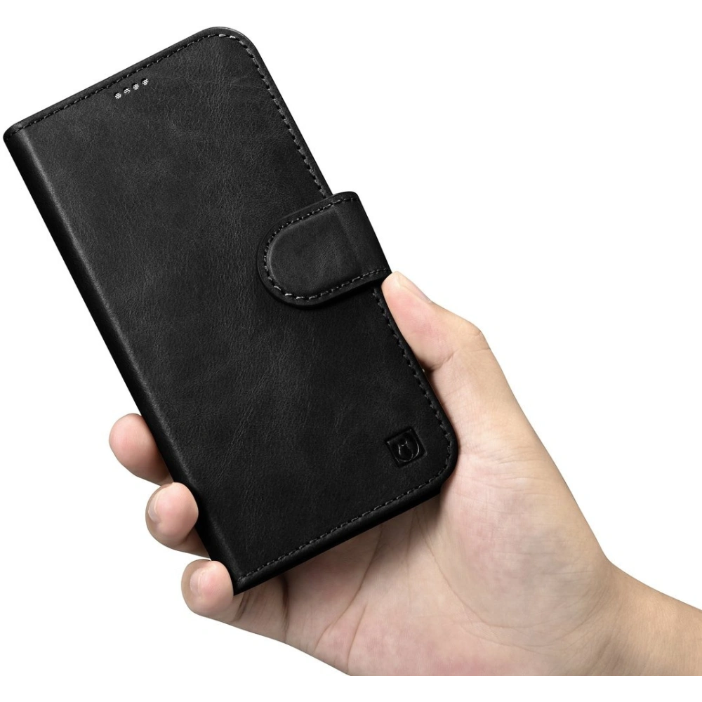 Hurtownia GSM - Etui iCarer Oil Wax Wallet Anti-RFID 2in1 Apple iPhone 14 czarny - ICR437 - {ean13} - Hurt