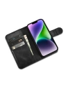 Hurtownia GSM - Etui iCarer Oil Wax Wallet Anti-RFID 2in1 Apple iPhone 14 czarny - ICR437 - {ean13} - Hurt