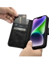 Hurtownia GSM - Etui iCarer Oil Wax Wallet Anti-RFID 2in1 Apple iPhone 14 czarny - ICR437 - {ean13} - Hurt