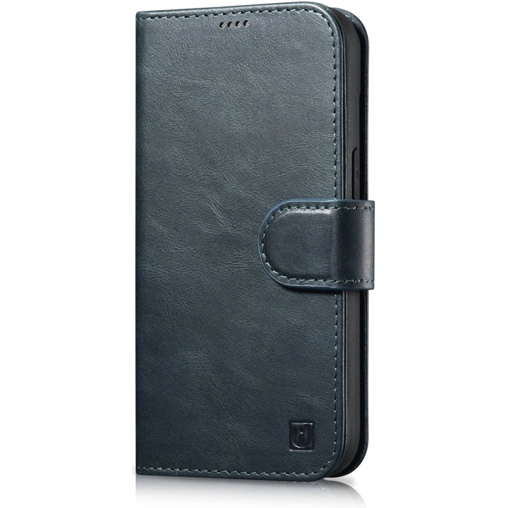 Hurtownia GSM - Etui iCarer Oil Wax Wallet Anti-RFID 2in1 Apple iPhone 14 modrý - ICR439 - {ean13} - Hurt