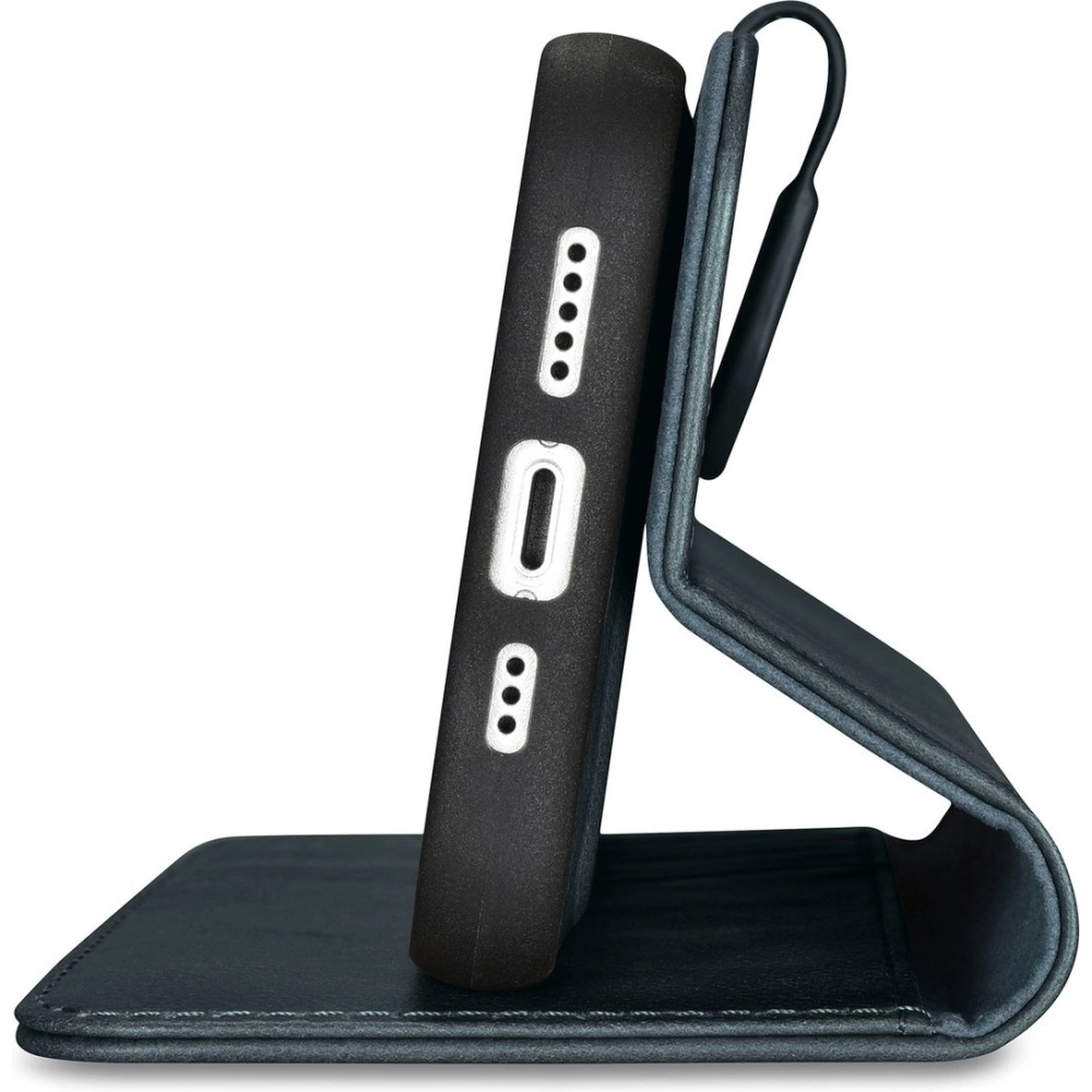 Hurtownia GSM - Etui iCarer Oil Wax Wallet Anti-RFID 2in1 Apple iPhone 14 albastru - ICR439 - {ean13} - Hurt