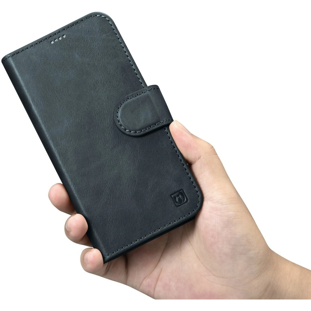 Hurtownia GSM - Etui iCarer Oil Wax Wallet Anti-RFID 2in1 Apple iPhone 14 modrý - ICR439 - {ean13} - Hurt