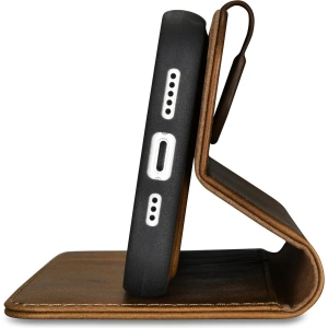 Wholesale iCarer Oil Wax Wallet Anti-RFID 2in1 Apple iPhone 14 light brown - ICR440 - {ean13} - Hurt