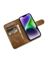 Wholesale iCarer Oil Wax Wallet Anti-RFID 2in1 Apple iPhone 14 light brown - ICR440 - {ean13} - Hurt