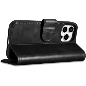Wholesale iCarer Oil Wax Wallet Anti-RFID 2in1 Apple iPhone 14 Pro black - ICR441 - {ean13} - Hurt