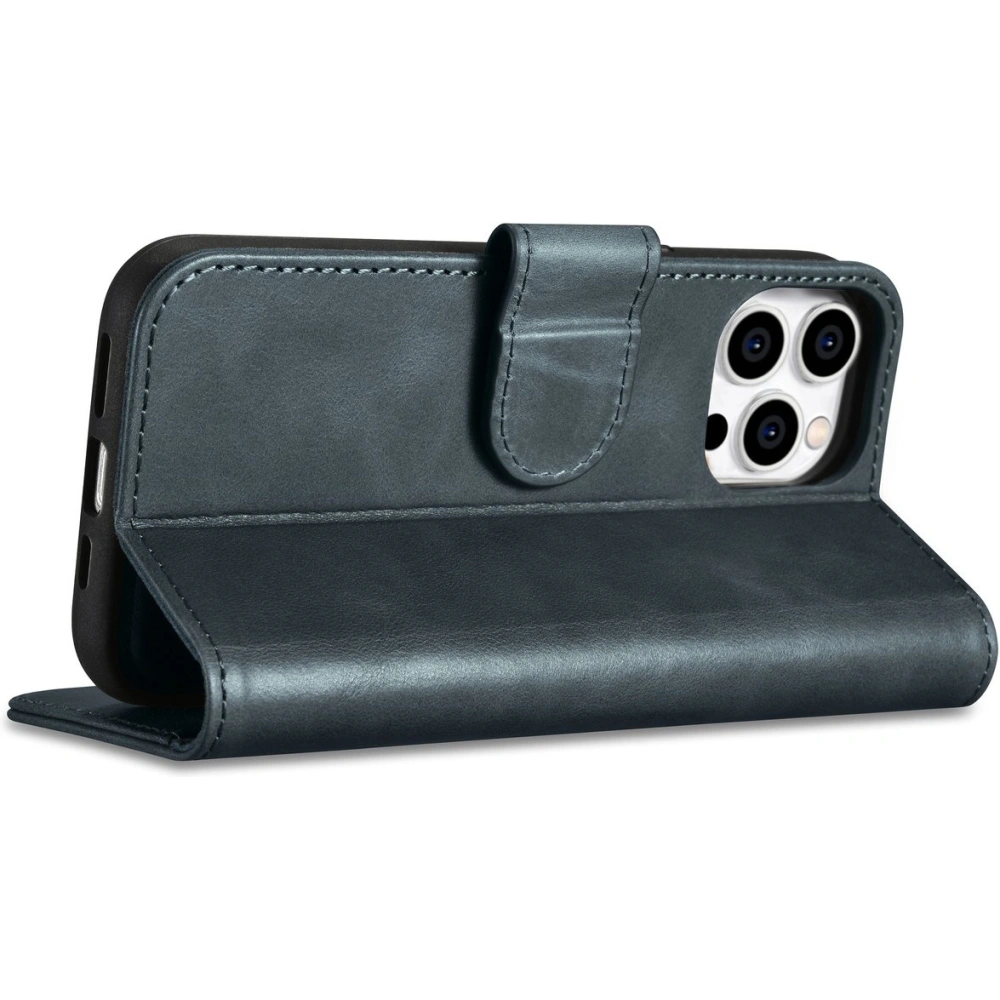 Hurtownia GSM - Case iCarer Oil Wax Wallet Anti-RFID 2in1 Apple iPhone 14 Pro blau - ICR443 - {ean13} - Hurt