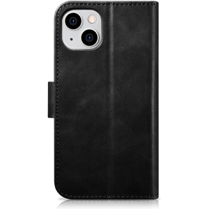 Wholesale iCarer Oil Wax Wallet Anti-RFID 2in1 Apple iPhone 14 Plus / 15 Plus black - ICR445 - {ean13} - Hurt