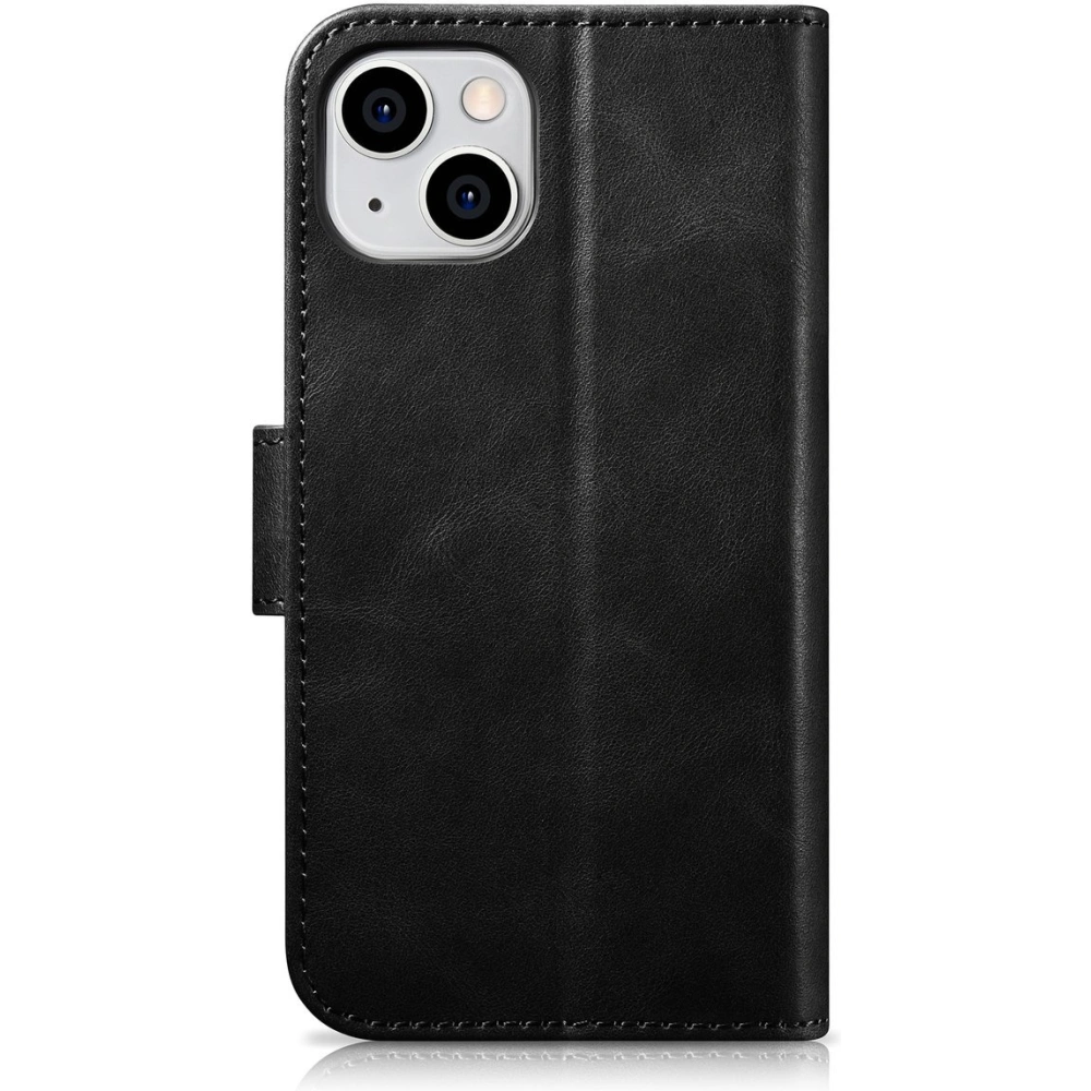 Hurtownia GSM - Etui iCarer Olaj Wax Pénztárca Anti-RFID 2in1 Apple iPhone 14 Plus / 15 Plus fekete - ICR445 - {ean13} - Hurt