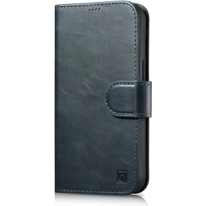 Wholesale iCarer Oil Wax Wallet Anti-RFID 2in1 Apple iPhone 14 Plus / 15 Plus blue - ICR447 - {ean13} - Hurt